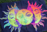 Suns/Triple Goddess Mini Tapestry for Alters or Decor