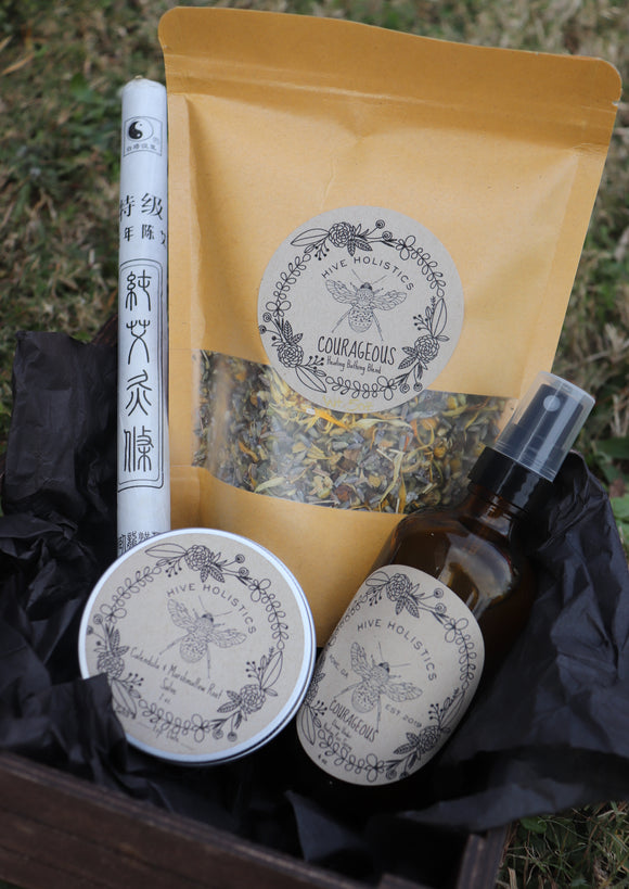 COURAGEOUS Mama Gift Set ~ Postpartum Herbal Care